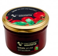 Tomate mit Chili und Basilikum, 160 g Tomate mit Chili und Basilikum, 160 g